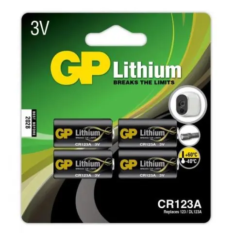 I lager GP Batteries CR 123A-C1 Fotobatteri